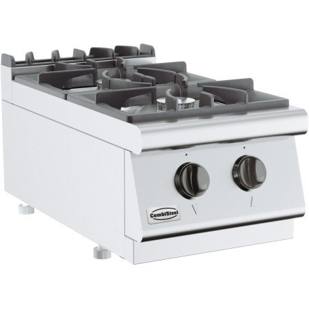 Tischherd 700 2 Brenner - 6500 W professionelle Qualität