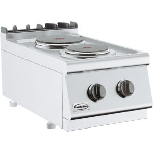 Countertop Electric Stove 700 with 2 Plates - CombiSteel professional