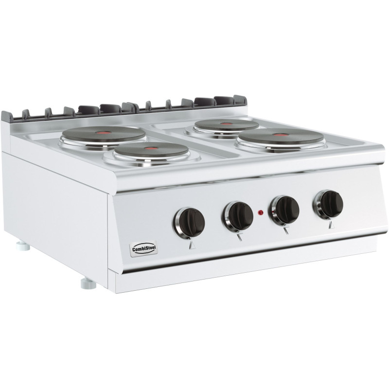 Electric Range 700 4 Plates - 400 V CombiSteel: Performance and Reliability