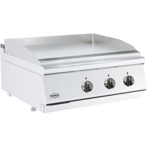 Electric Chrome Smooth Plancha - 7200 W, CombiSteel: Cook with precision and comfort.