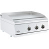 Elektrische Plancha Chroom Glad - 7200 W, CombiSteel: Kook met precisie en comfort.