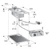 Friteuse Électrique Encastrable Drop-In - 10 L - CombiSteel