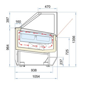 Millennium Ice Cream Display Case - 16 x 5 L - CombiSteel