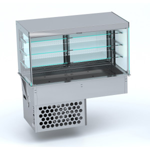 Drop-In Roll-Up Wall Refrigerated Display Case - L 1440 x D 720 mm - CombiSteel