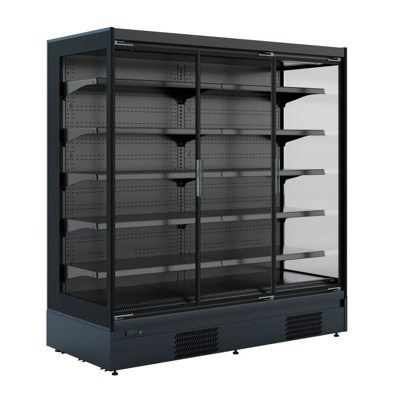 Mike Wall Refrigerated Display Case with 2 Doors - 1.98 m² - CombiSteel