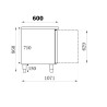 Positive Refrigerated Table with 4 Doors - 511 L - CombiSteel