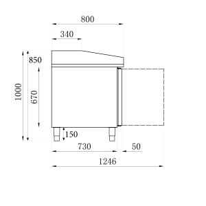 Refrigerated Pizza Cabinet - 2 Doors - 390 L - CombiSteel