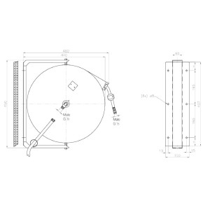 Slang met Waterpistool - 10 m - CombiSteel