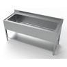 Sink 1 Basin with Backsplash and Shelf - L 1800 x D 700 mm - CombiSteel