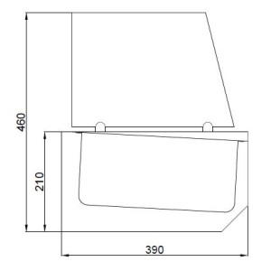 Saladette zum Aufstellen - 10 GN 1/3 Behälter - CombiSteel