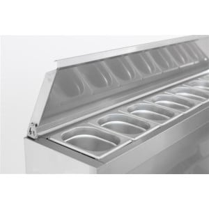 Refrigerated Saladette with 3 Doors - 8 GN 1/6 Pans - 392 L - CombiSteel