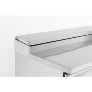 Saladette Kühltisch mit 3 Türen - 8 GN 1/6 Behälter - 392 L - CombiSteel