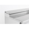 Saladette Kühltisch mit 3 Türen - 8 GN 1/6 Behälter - 392 L - CombiSteel