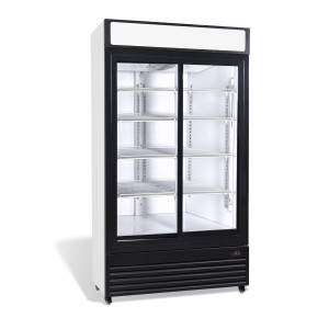 Refrigerated Beverage Display Case 2 Glass Doors - 750 L