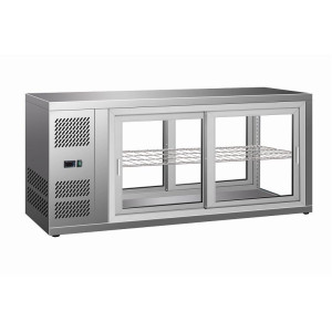 Vitrine Réfrigérée Pâtissière 150L - CombiSteel | Froid Ventilé & Éclairage LED