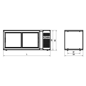 Vitrine Réfrigérée Pâtissière - 150 L - CombiSteel