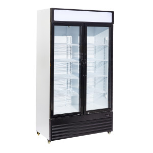 Refrigerated Beverage Display Case 2 Glass Doors - 750 L - CombiSteel