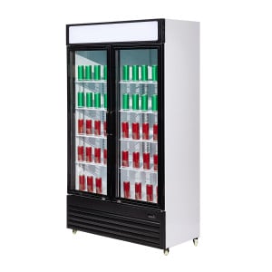 Refrigerated Beverage Display Case 2 Glass Doors - 750 L - CombiSteel