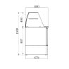 Refrigerated Saladette with 3 Doors - 4 GN 1/1 - 368 L - CombiSteel