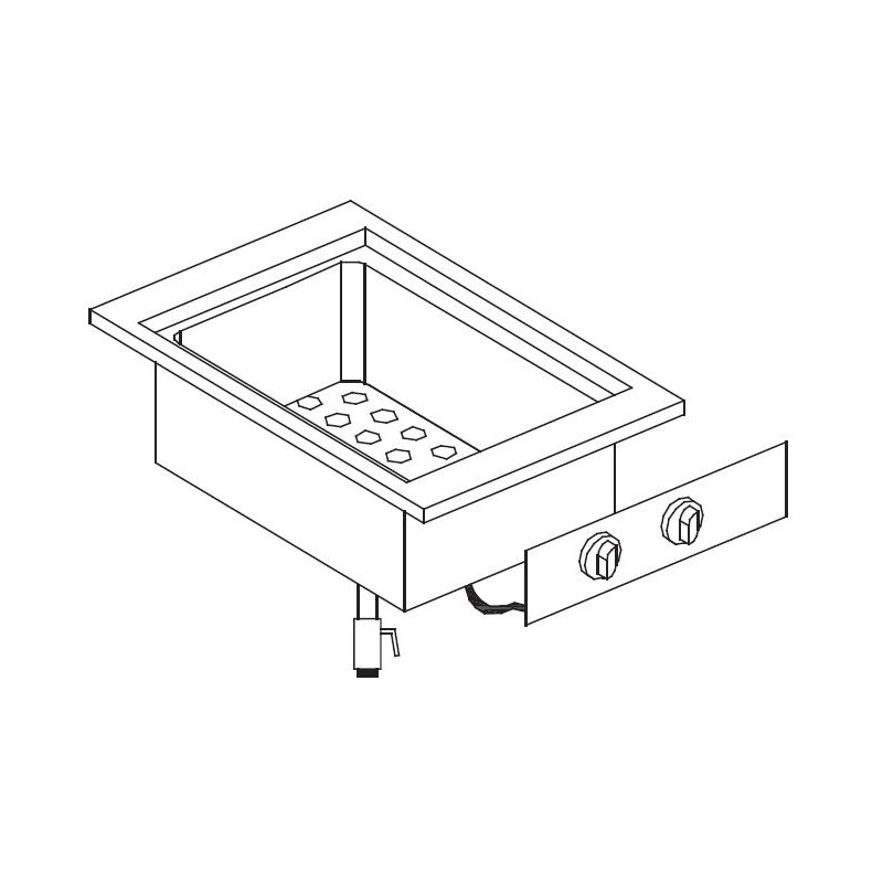 Elément de Bain-Marie Drop-In Encastrable - Performances Énergétiques Optimal