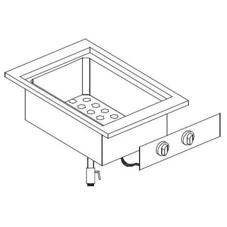 Elément de Bain-Marie Drop-In Encastrable - Performances Énergétiques Optimal