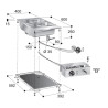 Elément de Bain-Marie Drop-In Encastrable - Performances Énergétiques Optimal