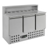 Refrigerated Pizza Cabinet with 3 Doors - CombiSteel: Optimal storage for pizza ingredients