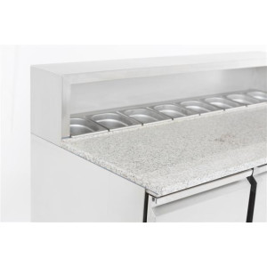 Refrigerated Pizza Cabinet with 3 Doors - CombiSteel: Optimal storage for pizza ingredients