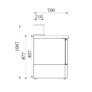 Meuble à Pizza Réfrigéré à 3 Portes - CombiSteel : Stockage optimal pour ingrédients de pizza