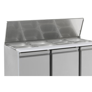 Refrigerated Saladette GN 1/1 - 3 Doors - CombiSteel: Optimal preparation of ingredients