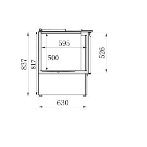 Saladette Koelkast GN 1/1 - 3 Deuren - 368 L - CombiSteel