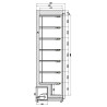 Negatieve RVS Koelkastkast - 1 Deur - 340 L - CombiSteel