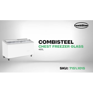 Chest Freezer with Glass Lid - 461 L - CombiSteel