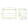 Refrigerated Back Bar with 3 Sliding Doors - 298 L - CombiSteel