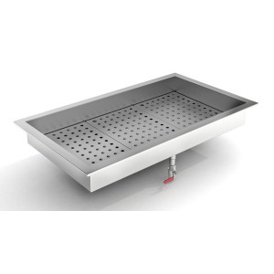 Integrated Crushed Ice Bin Drop-In CombiSteel - Practical Design and Maximum Freshness