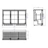 Refrigerated Back Bar with 3 Sliding Doors - 330 L - CombiSteel