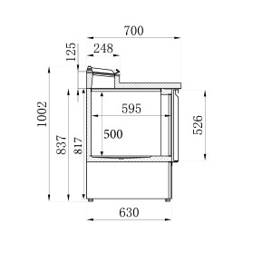 Gekoelde Saladette - 2 Deuren - 5 GN 1/6 Bakken - CombiSteel