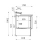 Gekoelde Saladette - 2 Deuren - 5 GN 1/6 Bakken - CombiSteel