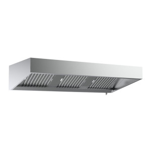 Wandhaube Tiefe 1100 - 1600 mm - Mit LED - CombiSteel