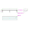 Stainless Steel Wall Shelf with Brackets - L 1200 x D 300 mm - CombiSteel