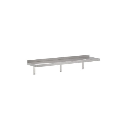 Etagère Murale en Inox avec Support - L 2400 x P 300 mm - CombiSteel