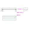 Wandregal aus Edelstahl mit Konsolen - L 600 x T 300 mm - CombiSteel