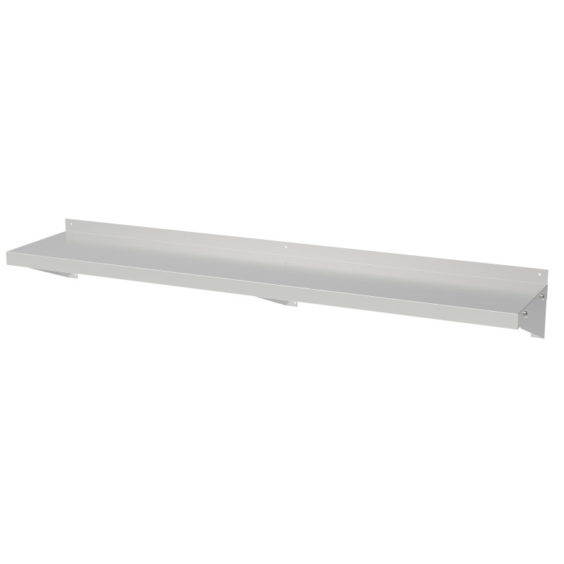 Etagère Murale en Inox avec Equerres - L 1400 x P 400 mm - CombiSteel Etagère Murale en Inox avec Equerres - L 1400 x P 400 mm - CombiSteel