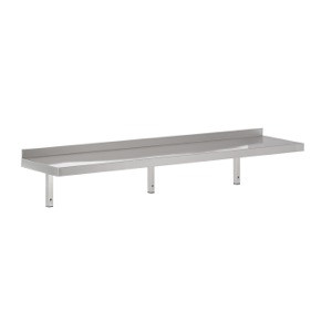 Stainless Steel Wall Shelf with Support - L 2000 x D 400 mm - CombiSteel