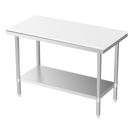 Stainless Steel Cutting Table with Removable Shelf | Combisteel