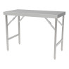 Folding Stainless Steel Table - L 1200 x D 700 mm - CombiSteel