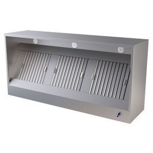 Diepe Kubus Afzuigkap Diepte 950 met Led - Lengte 1000 mm - CombiSteel