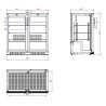 Arrière-Bar Réfrigéré 208L Combisteel - Stockage optimal pour professionnels