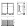 Refrigerated Back Bar with 2 Sliding Doors - 208 L - CombiSteel