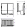 Refrigerated Back Bar with 2 Sliding Doors - 198 L - CombiSteel